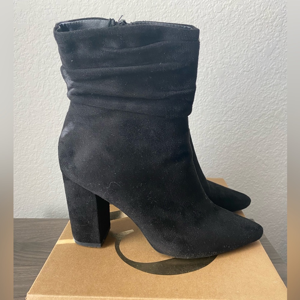 Black Suede Ankle Boots
